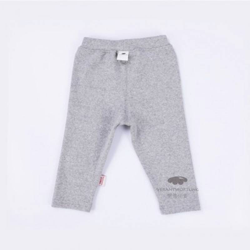 [2 장] Verantwortung 남녀아기유기농면긴팔셔츠활력순색핑크 + 오버사이즈면바지귀여운리본그레이