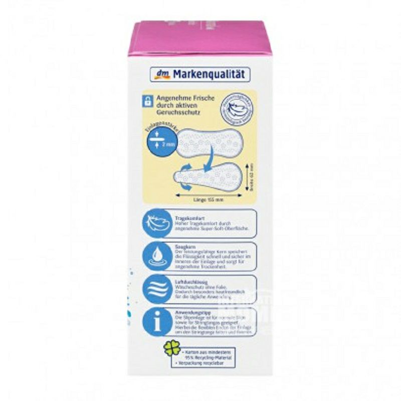 Jessa 독일일용물방울위생패드 60 장 * 4 해외판