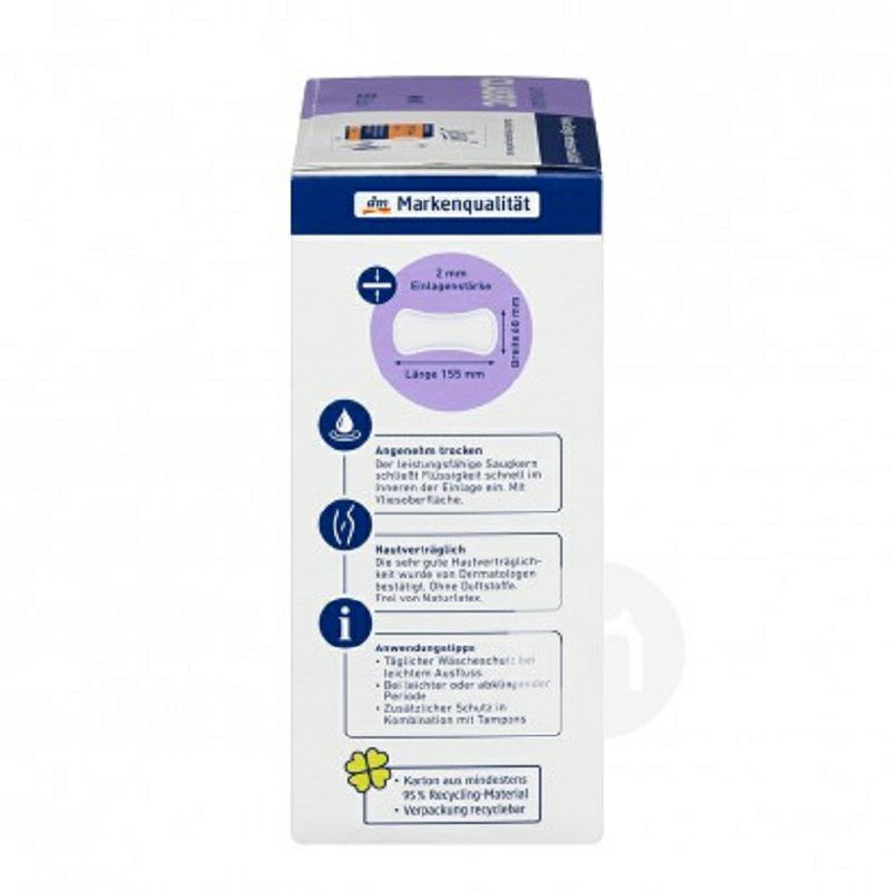 Jessa 독일하루용 2 물방울위생패드 55 장 * 4 해외판