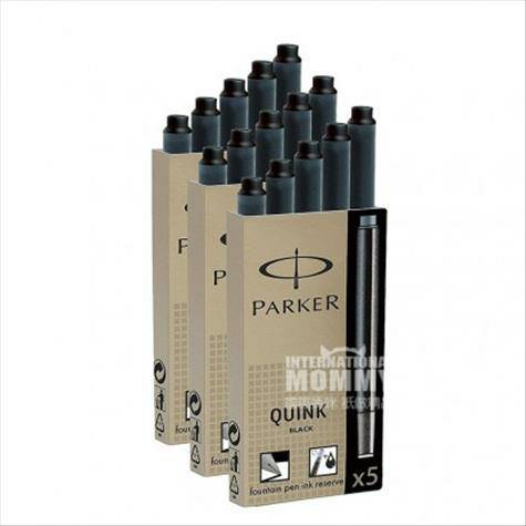 PARKER 미국파커만년필검은색잉크칩 15 해외판