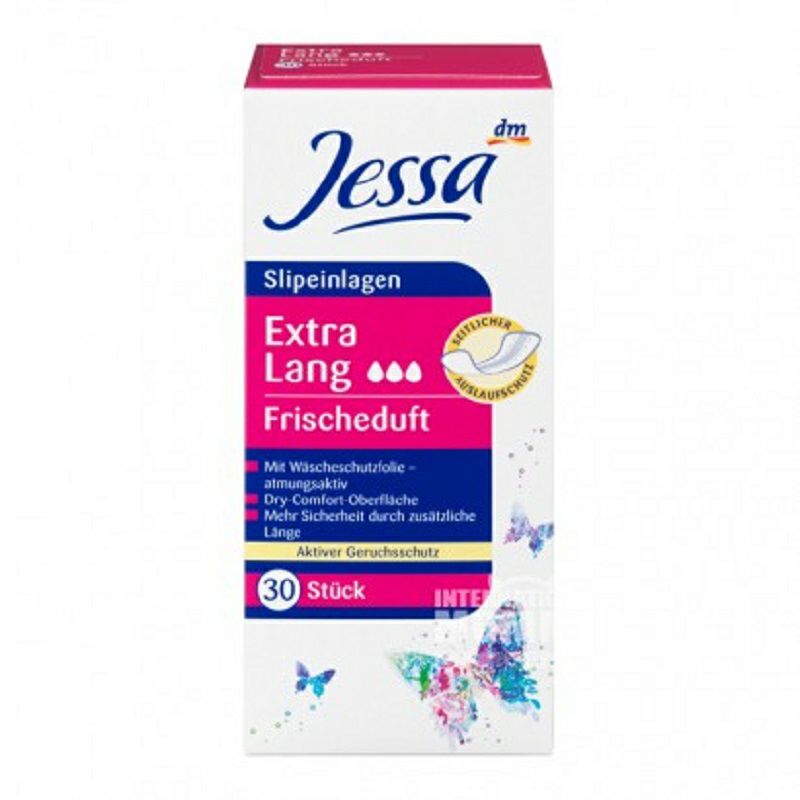 Jessa 독일최고길이 3 물방울위생보호패드 30 장 * 4 해외판