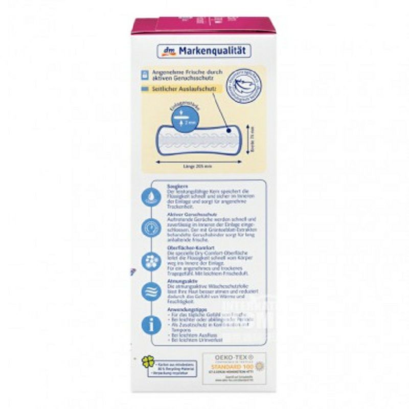 Jessa 독일최고길이 3 물방울위생보호패드 30 장 * 4 해외판