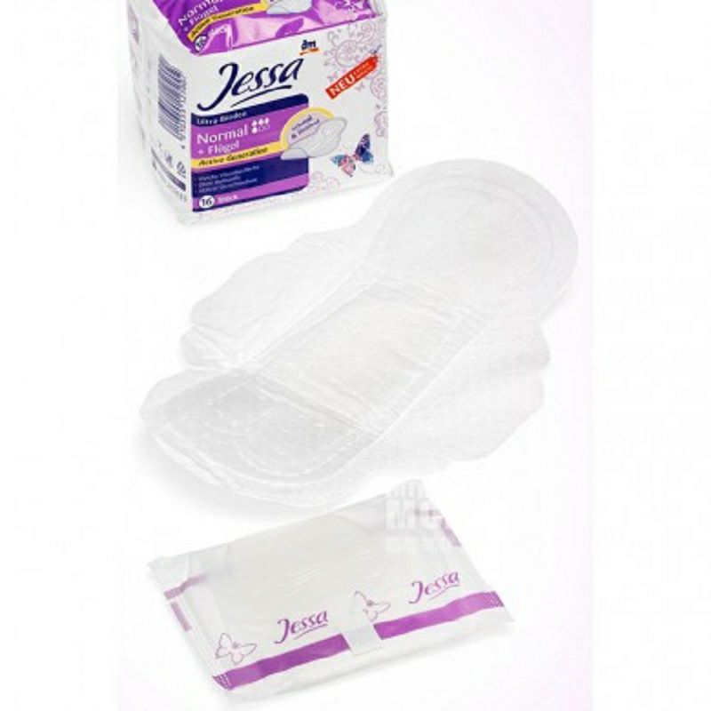 Jessa 독일 Jessa 부드럽고무향매일생리대 4 방울 16 개 * 해외버전 4 개