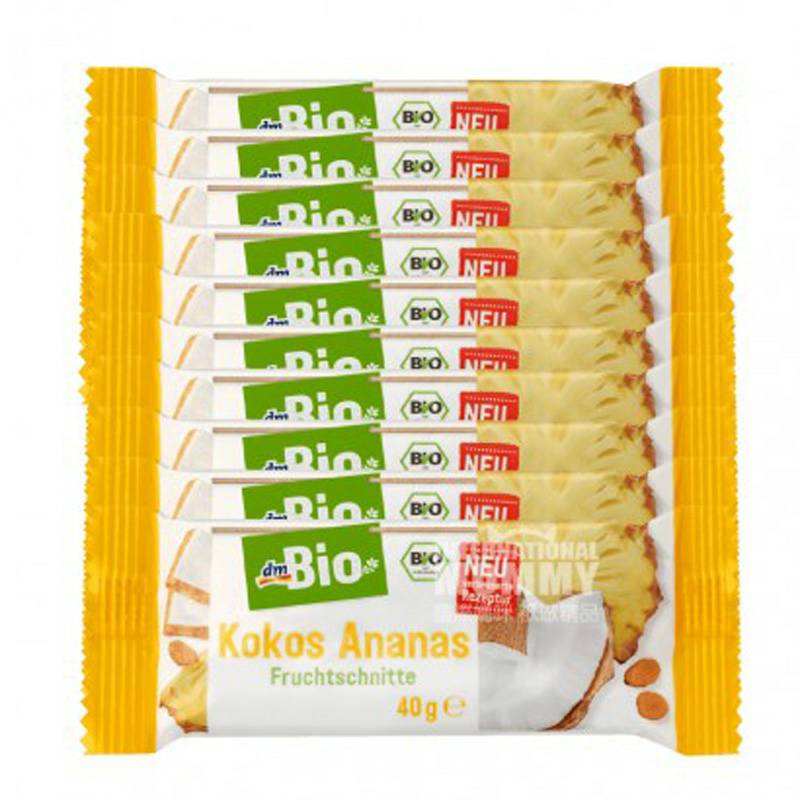 DmBio 독일 DmBio 유기농코코넛파인애플과일바 * 10 해외버전