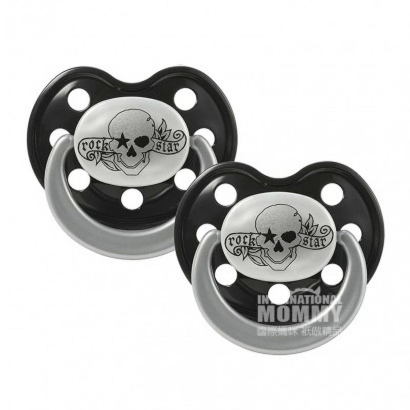 ROCK STAR BABY 독일수면젖꼭지 2 팩 6-18 개월해외판