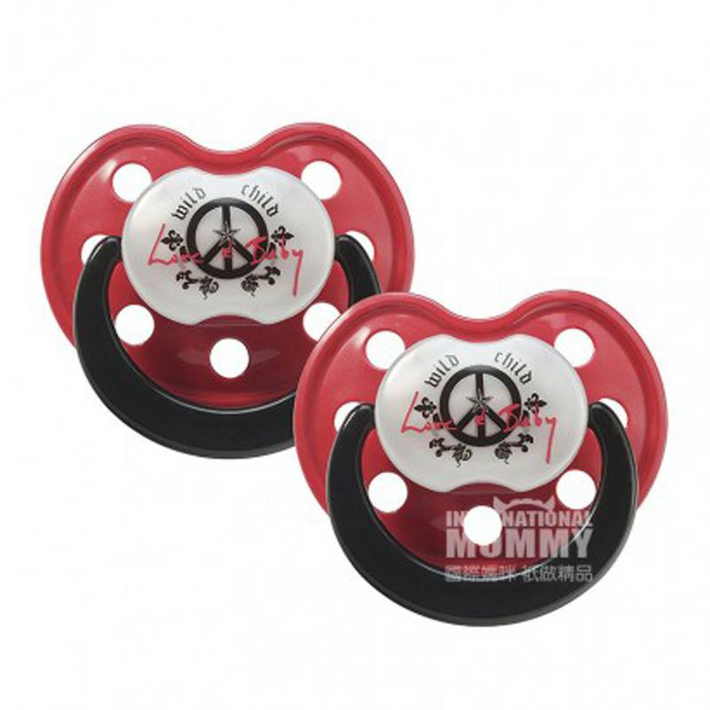 ROCK STAR BABY 독일실리콘젖꼭지 2 팩 6-18 개월해외버전