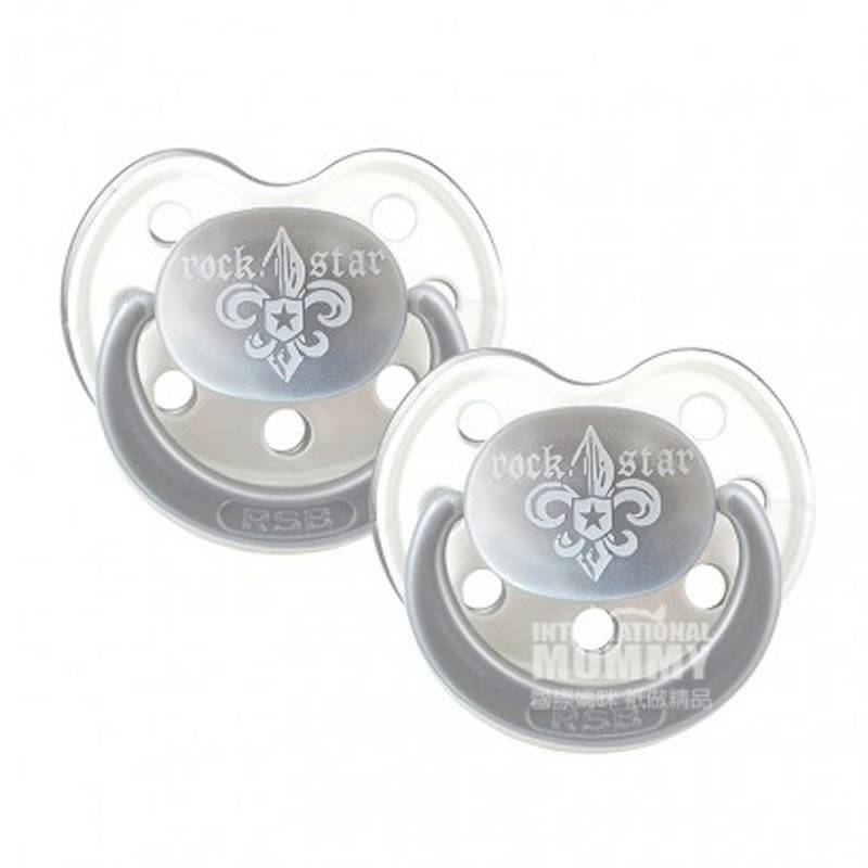 ROCK STAR BABY 독일백합실리콘젖꼭지 2 팩해외버전 18 개월이상