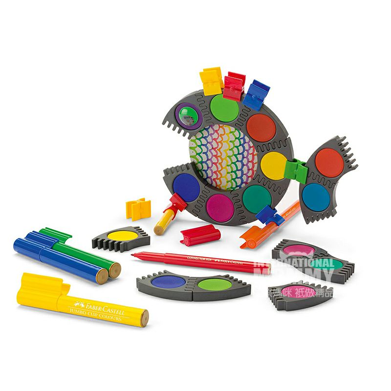 FABER-CASTELL 독일 10 색빌딩블록어린이수채화브러시해외판철자수
