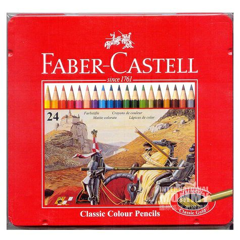 FABER－CASTELL 독일 24 칼라클래식메탈박스칼라펜슬해외...