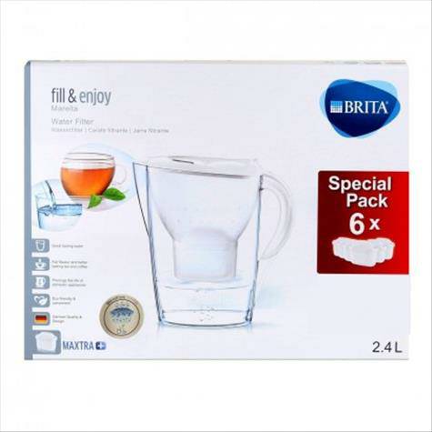 BRITA 독일필터링주전자흰색세트에 6 필터해외버전포함