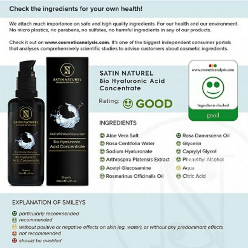 SATIN NATUREL 독일 SATIN NATUREL 유기농히알루론산에센스 50ml 해외버전