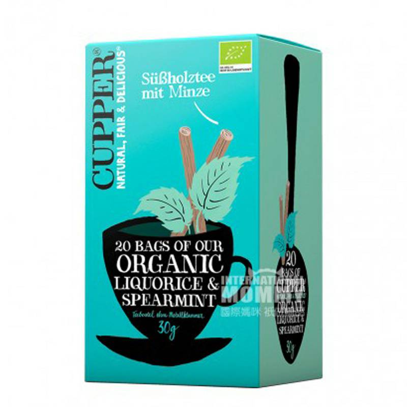 CUPPER 독일 CUPPER 천연유기농민트감초차해외판