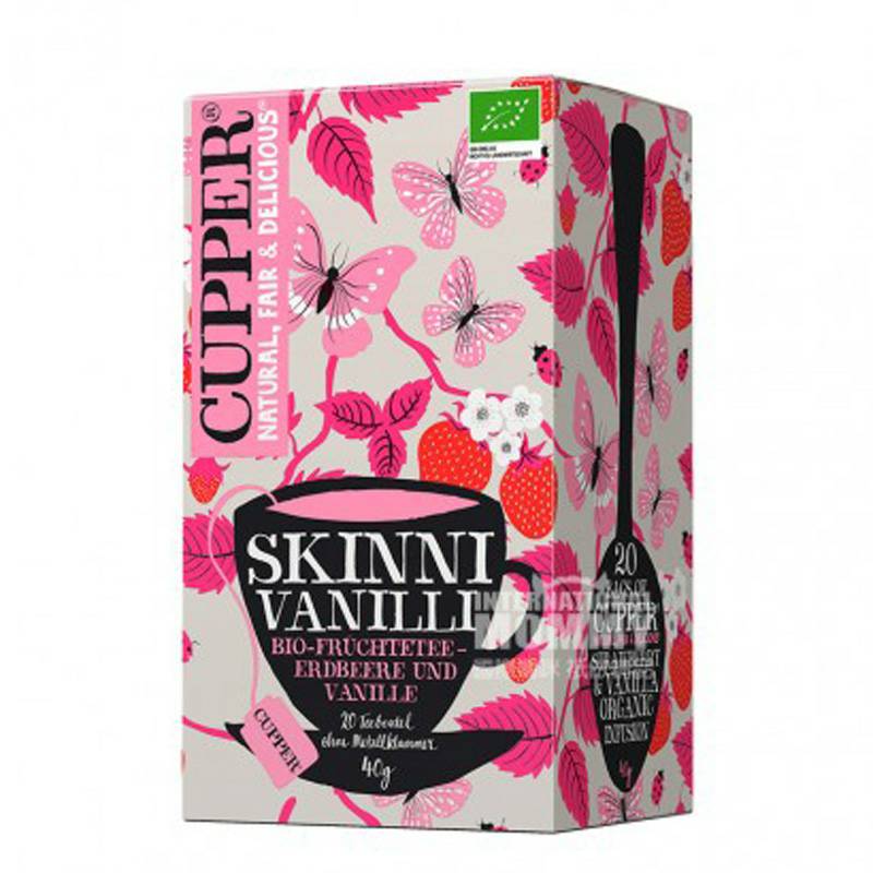 CUPPER 독일 CUPPER 천연유기농로즈힙딸기꽃차해외버전