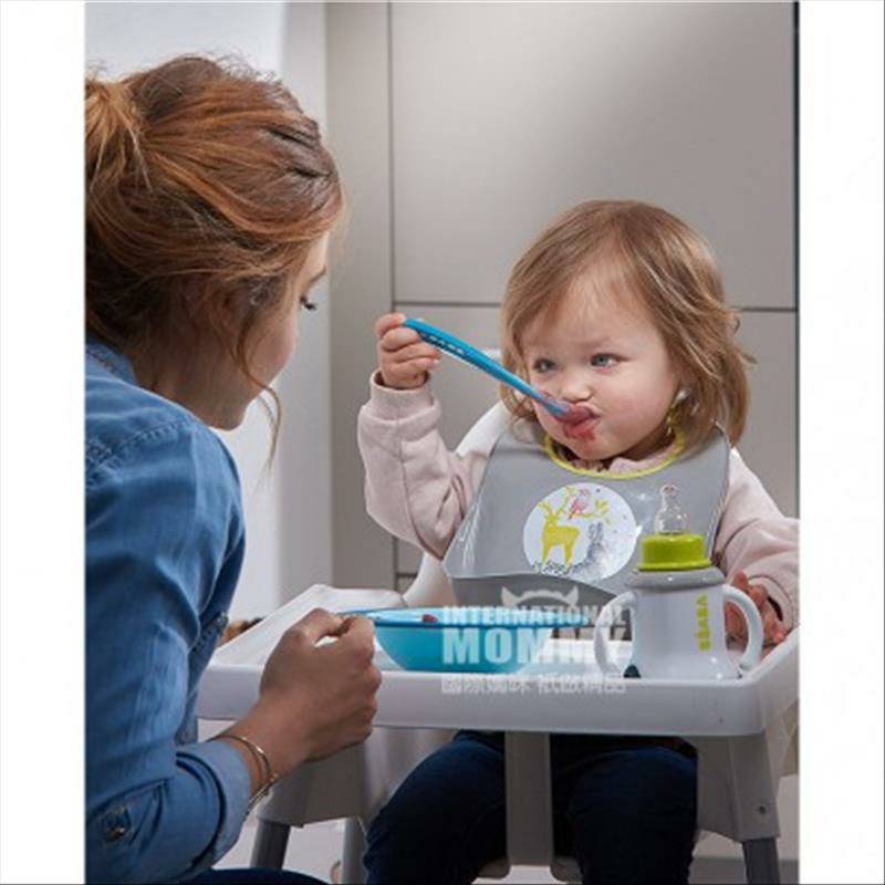 BEABA 프랑스 BEABA 이유식보충훈련실리콘소프트스푼해외버전