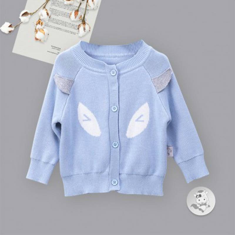 Verantwortung 남성과여성의아기유기농유럽클래식더블레이어니트카디건재킷