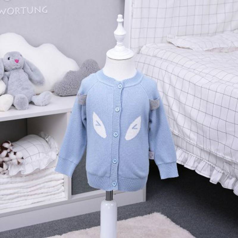 Verantwortung 남성과여성의아기유기농유럽클래식더블레이어니트카디건재킷