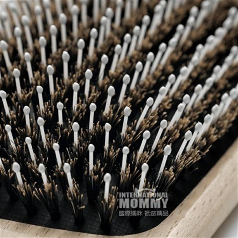 Ebelin 독일어멧돼지갈기정전기방지유연한타원형마사지빗해외버전