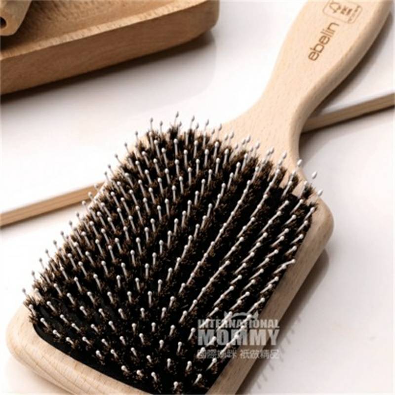 Ebelin 독일어멧돼지갈기정전기방지유연한타원형마사지빗해외버전