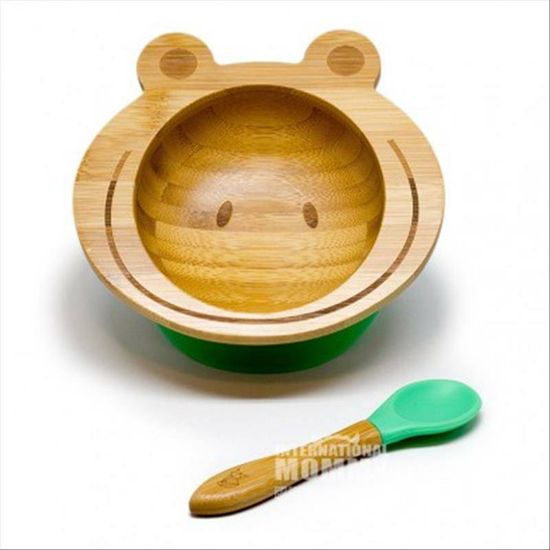 KLEINER FUCHS 독일 KLEINER FUCHS 천연대나무아기미끄럼방지흡입컵그릇숟가락세트해외버전