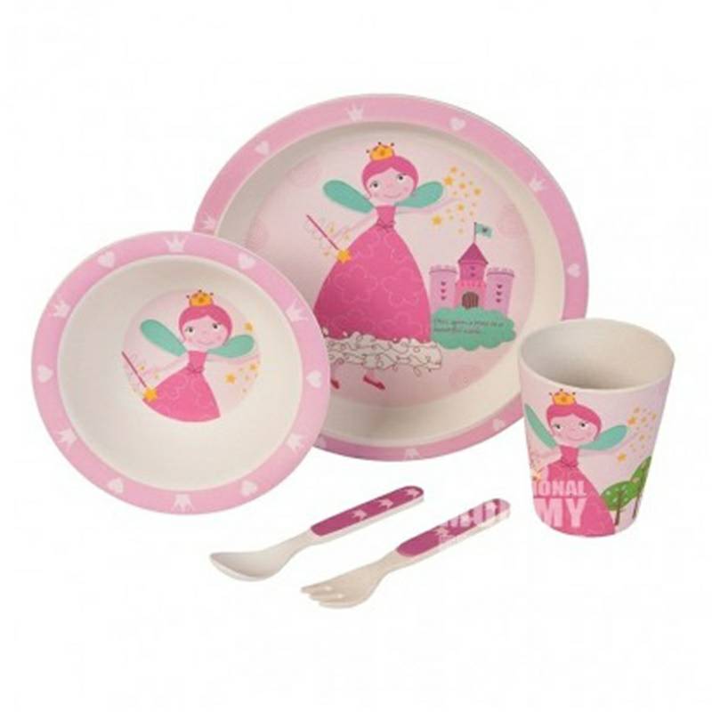 Kaufdichgruen 독일 Kaufdichgruen 천연대나무섬유어린이식기세트해외버전