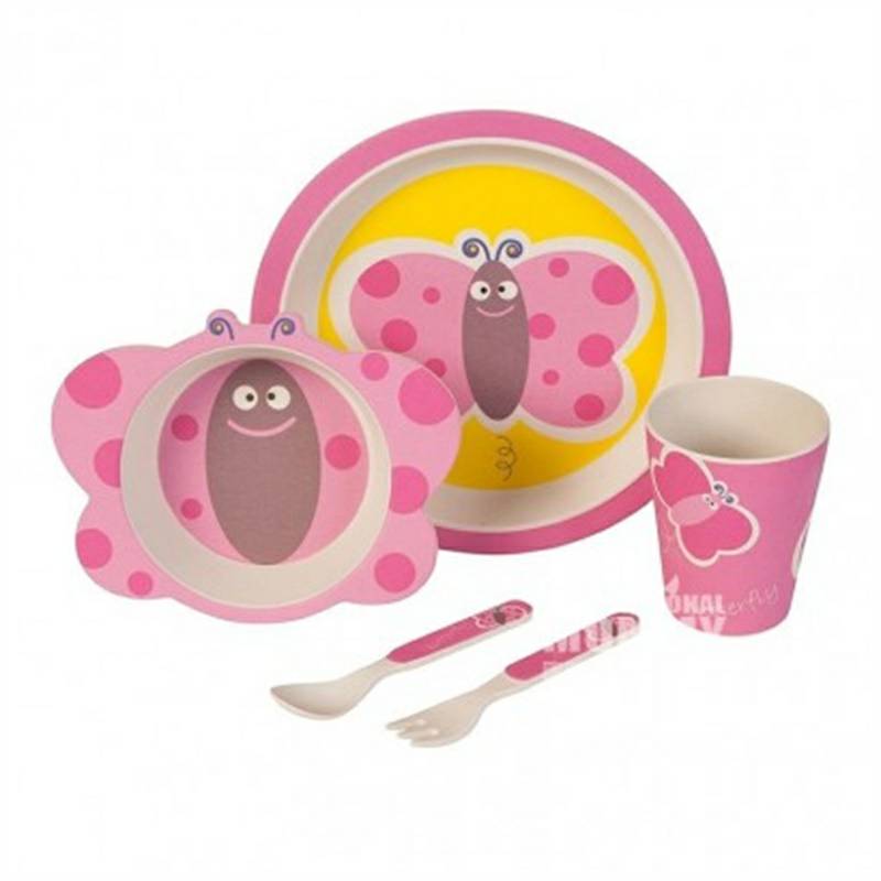 Kaufdichgruen 독일 Kaufdichgruen 천연대나무섬유어린이식기세트해외버전