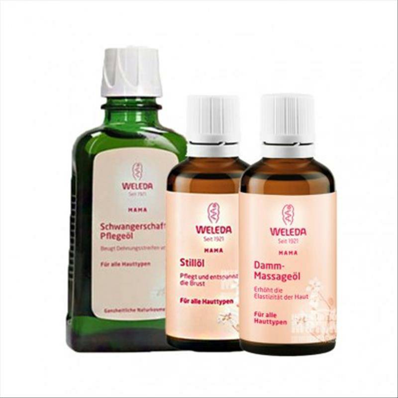 [3 팩] WELEDA 독일스트레치마크제거마사지오일 + 유방마사지오일 + 안티사이드리핑회음부마사지오일해외버전