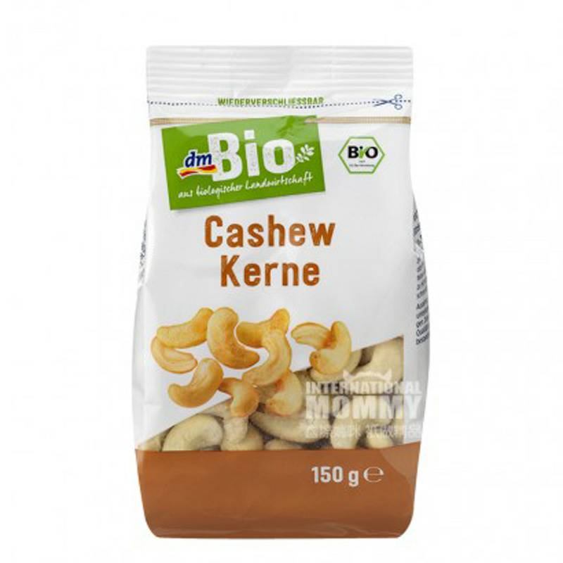 DmBio 독일 DmBio 바삭한달콤한유기농캐슈너트 150g 해외버전