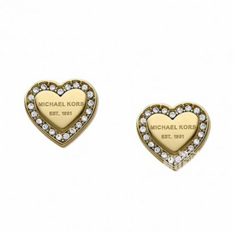 MICHAEL KORS 미국골든하트크리스탈스터드귀걸이해외버전