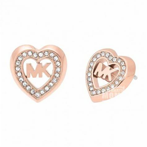 MICHAEL KORS 미국로즈골드피어싱하트귀걸이해외버전