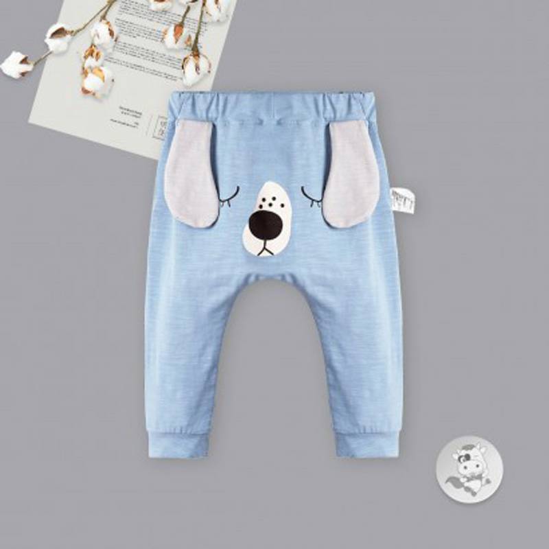 [2 개] Verantwortung 남녀아기모두일치하는캐주얼점프송아지반팔티셔츠회색 + 벙어리큰귀개봄과가을할란바지진한파란색