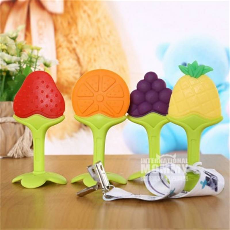 TINABLESS 사람수표베이비소프트실리콘과일치약장난감세트해외버전