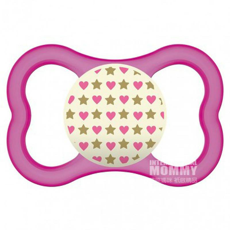 MAM 오스트리아통기성스타실크실리콘젖꼭지 6-16 개월 2 팩해외버전