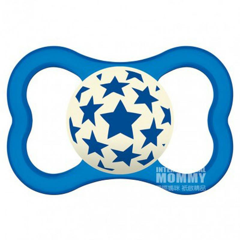 MAM 오스트리아통기성스타실크실리콘젖꼭지 6-16 개월 2 팩해외버전