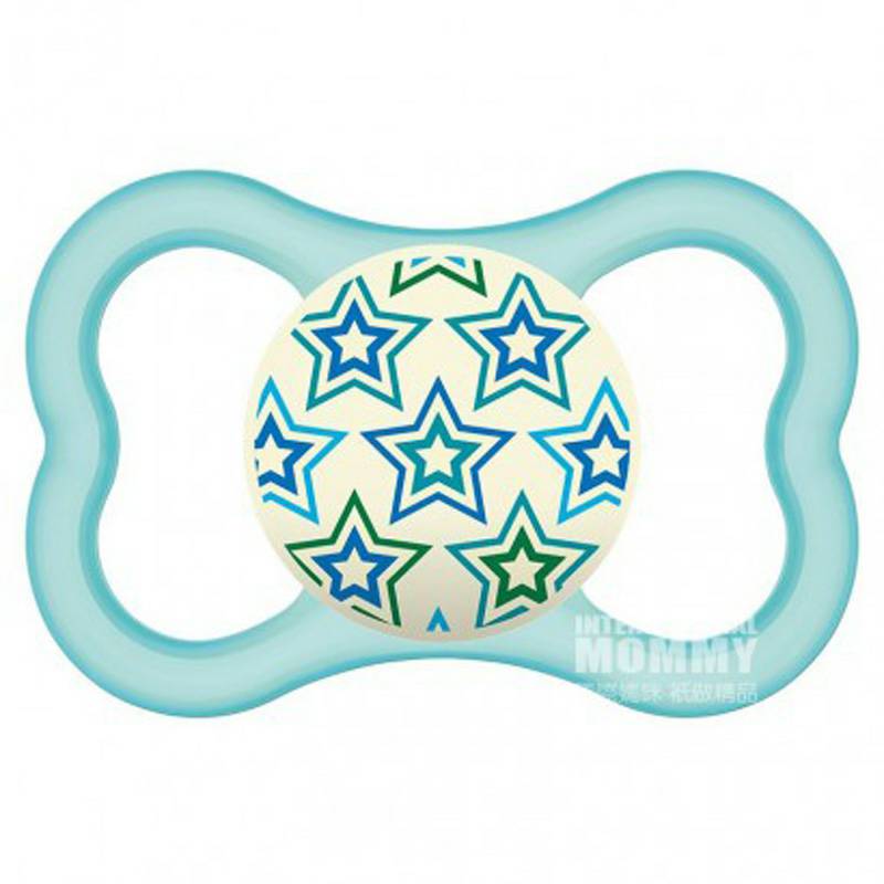 MAM 오스트리아통기성스타실크실리콘젖꼭지 6-16 개월 2 팩해외버전