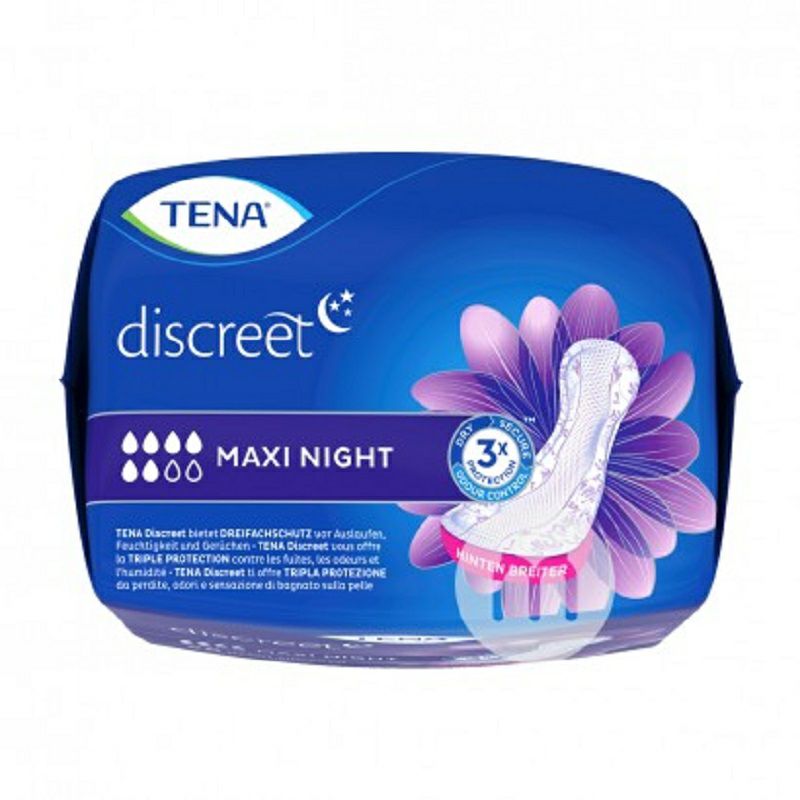 TENA 독일통기성밤생리대 6 방울 * 2 해외버전