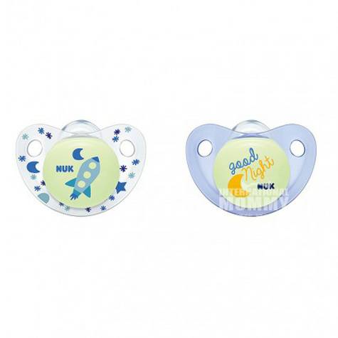 NUK 독일잠자는아기실리콘젖꼭지 6-18 개월두팩해외버전