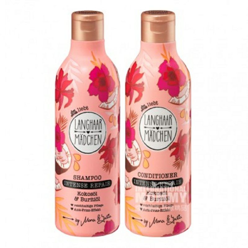 [2 팩] LANGHAAR MADCHEN 독일강력한수리샴푸 + 컨디셔너해외버전