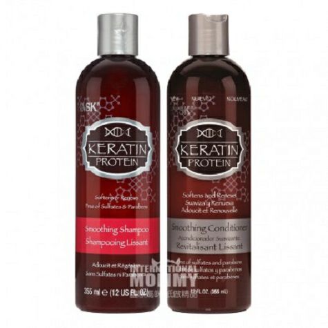 [2 피스] HASK 뉴질랜드케라틴스무스샴푸 + 컨디셔너해외버전