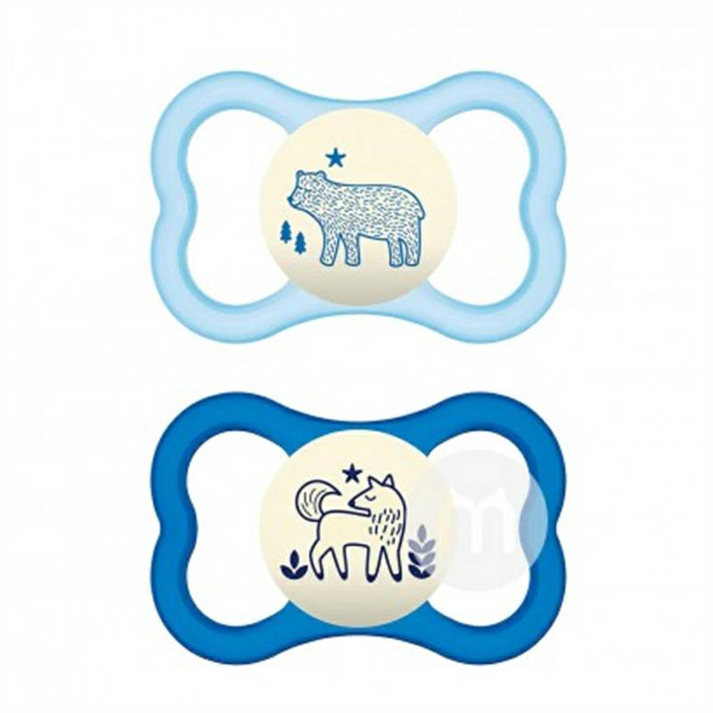 MAM 오스트리아 16 개월이상통기성실크같은실리콘수면젖꼭지두소년모델해외버전