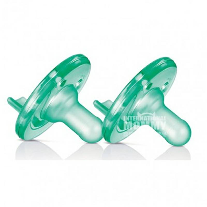 PHILIPS AVENT 아벤트미국아기전체실리콘젖꼭지 0-3 개월두팩녹색모델해외버전