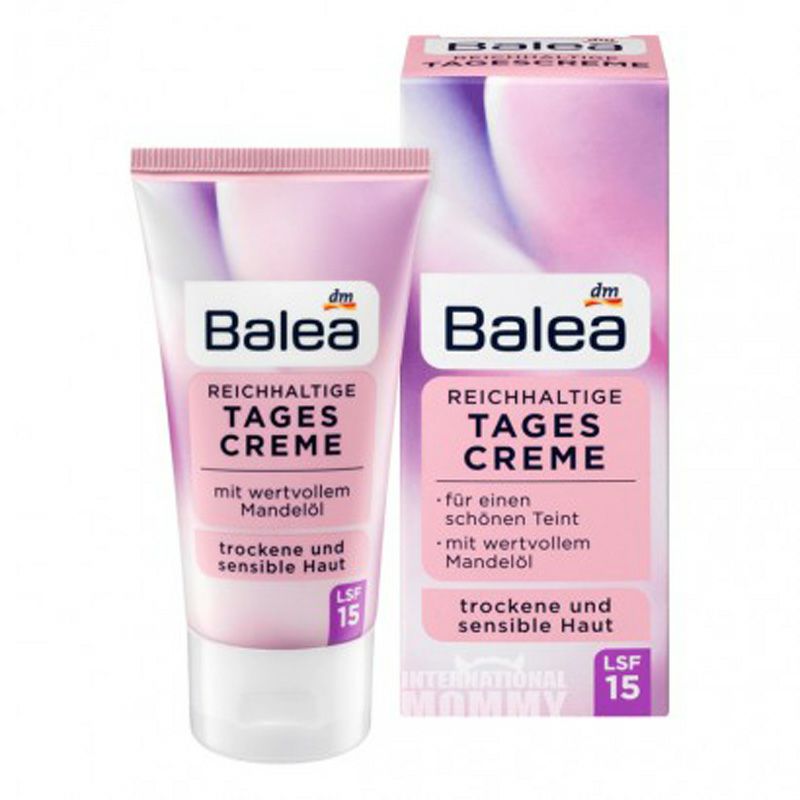 Balea 독일아몬드추출물안티-민감성보습데이크림 SPF15 해외버전