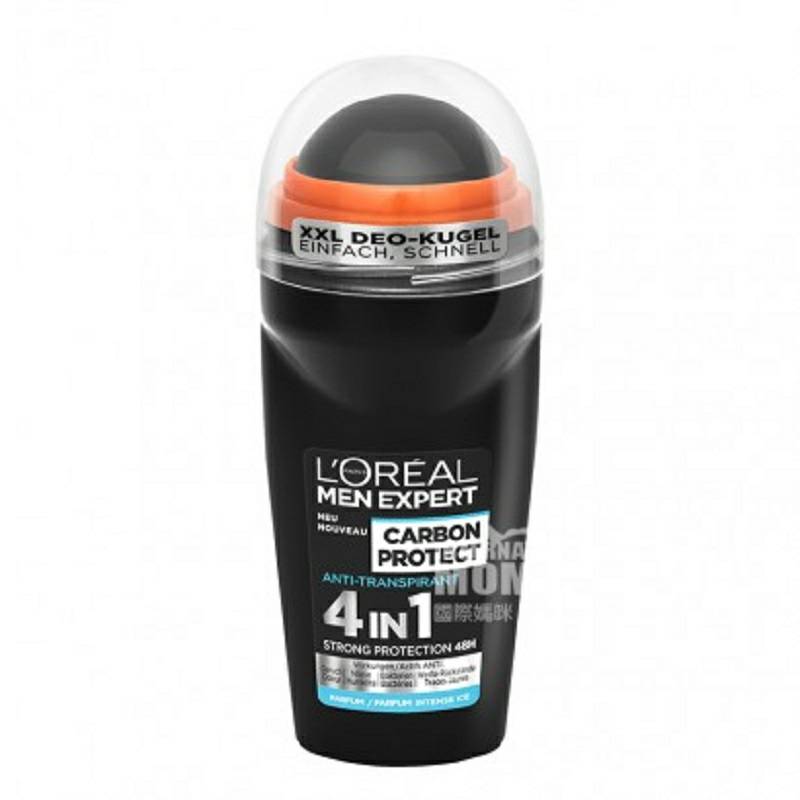 L OREAL 파리프랑스남자오래지속되는발한억제제로션카본쿨 4 in 1 발한억제제바디롤러해외버전