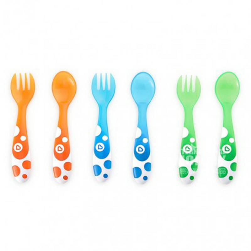 Munchkin 미국사람다기능컬러포크스푼세트해외판