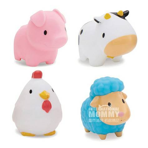 Munchkin 미국농장동물목욕물스프레이장난감 4 팩해외버전