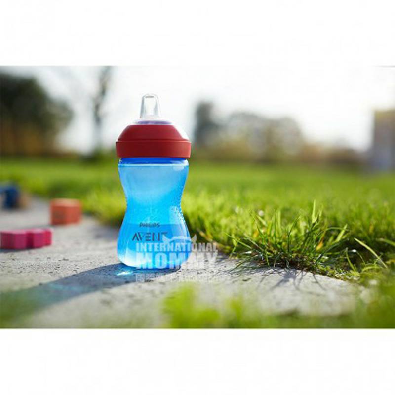 PHILIPS AVENT 아벤트영국어린이누출방지실리콘구강학습컵블루 260ml 해외버전