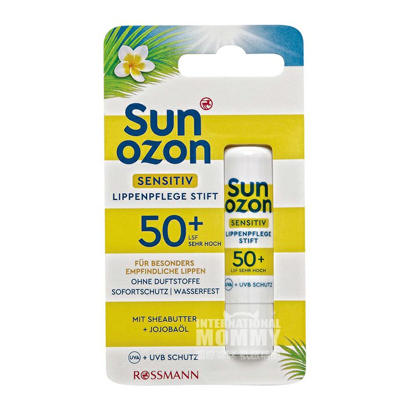 Sunozon 독일수노손수노존모이스춰라이징워터프루프선스크린립밤 SPF50 해외판