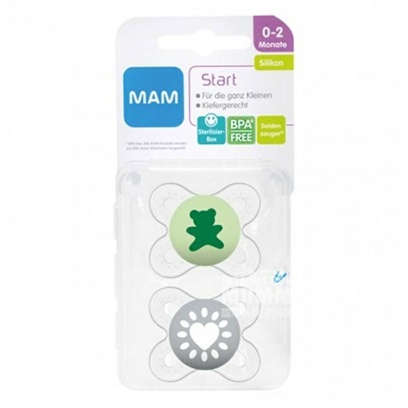 MAM 오스트리아신생아실리콘젖꼭지 2 팩 0-2 개월해외버전