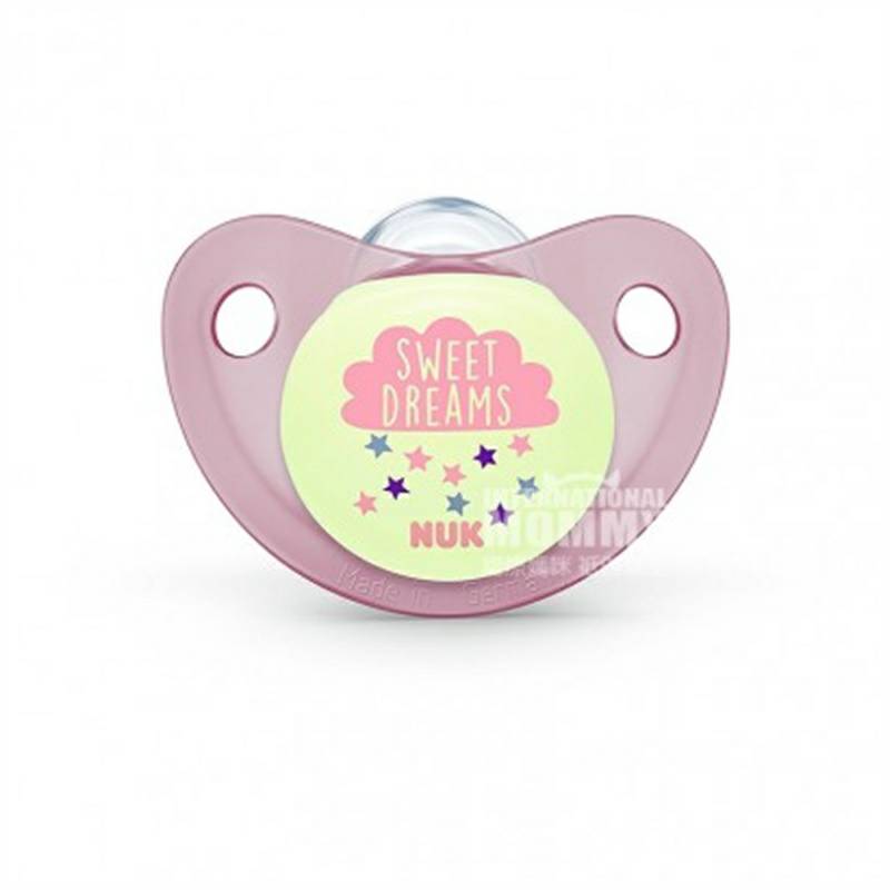 NUK 독일여자아기수면유형실리콘젖꼭지 0-6 개월 2 팩해외버전