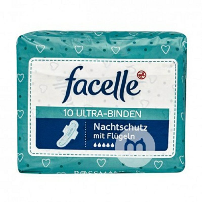 Facelle 독일나이트윙생리대 5 방울 10 매입 * 2 해외버전