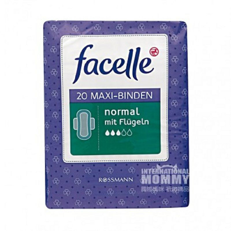 Facelle 독일매일날개생리대 3 방울 20 매 * 2 해외버전